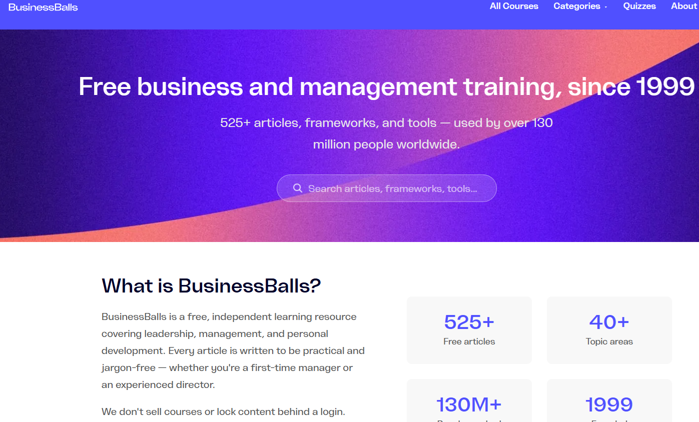 Illustration for BusinessBalls
