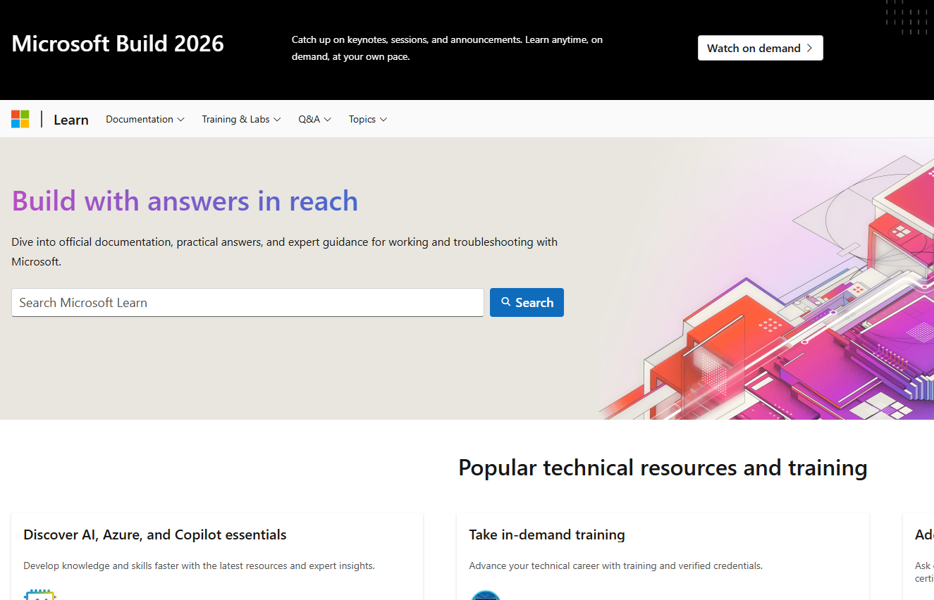Illustration for Microsoft Learn